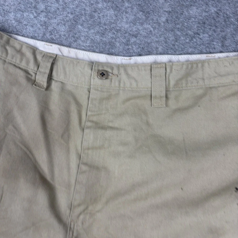 Dickies Work‎ Shorts Mens 40 Tan Khaki Distressed Utility Twill Outdoor Workwear